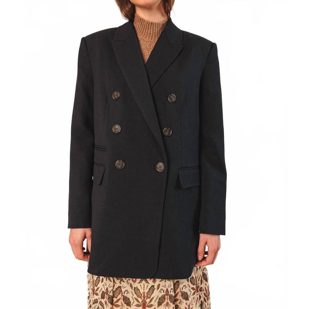 NEW INDI & COLD double breasted blazer in navy